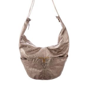 Chloe Milton Handbag Large Bronze Leather